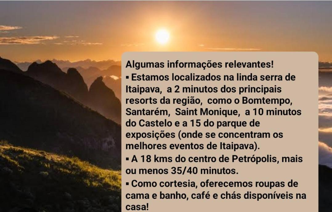 Aconchego De Itaipava - Casa De 3 Quartos, Equipada, Area Kids, Jacuzzi, Pet Friendly, Churrasqueira, Em Meio A Natureza E Proximo Ao Centro Do Bairro เปโตรโปลิส ภายนอก รูปภาพ